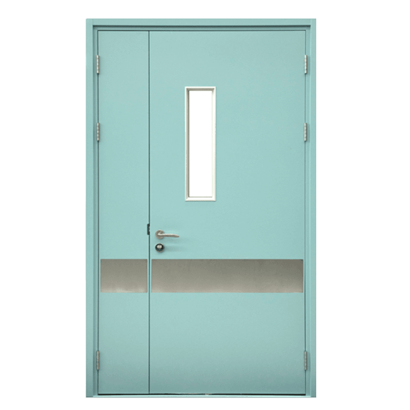 50 flat frame 70-outer jacket 30 wall flat panel (with anti-collision plate) spray-molded medical steel door