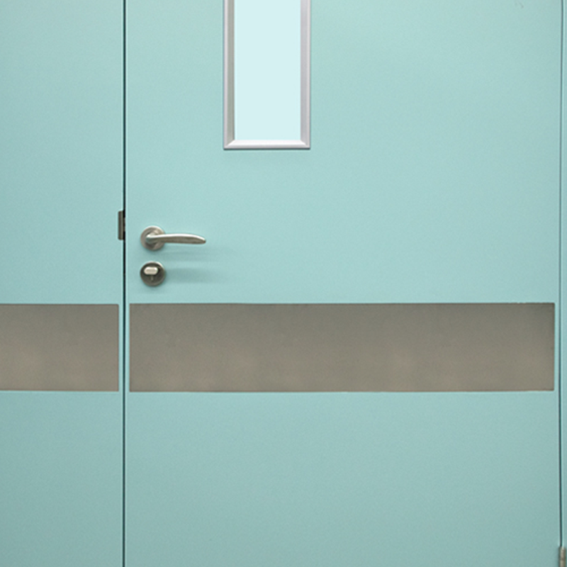 50 flat frame 70-outer jacket 30 wall flat panel (with anti-collision plate) spray-molded medical steel door