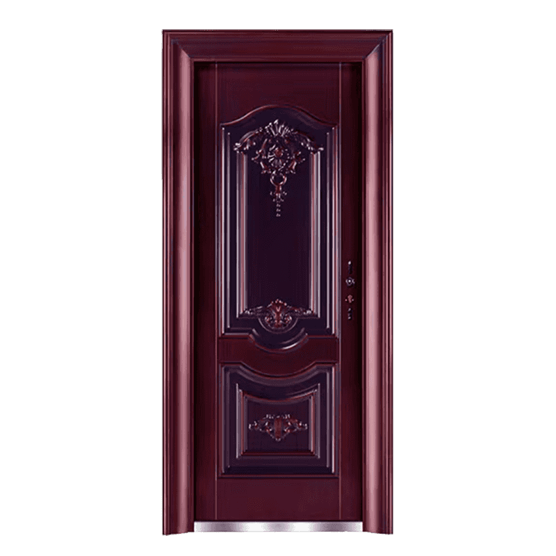 80 triangular flower frame 130 jinhui 16 imitation copper violet classic steel door