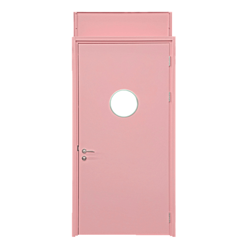 50 flat frame 70 - outer cladding 30 wall with door lintel - height 380mm flat plate spray plastic medical steel door