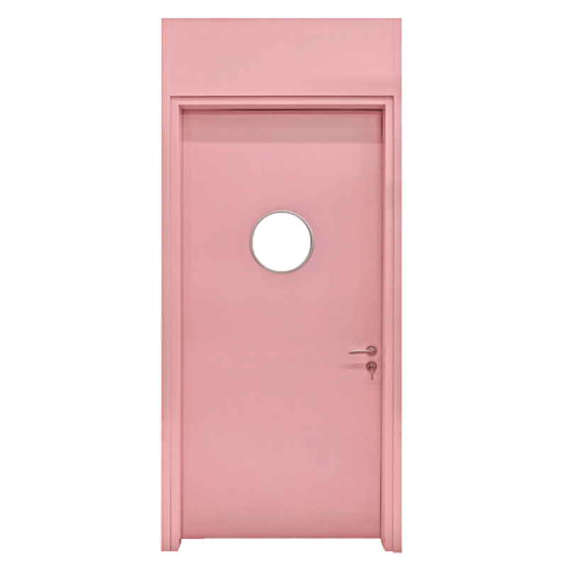 50 flat frame 70 - outer cladding 30 wall with door lintel - height 380mm flat plate spray plastic medical steel door