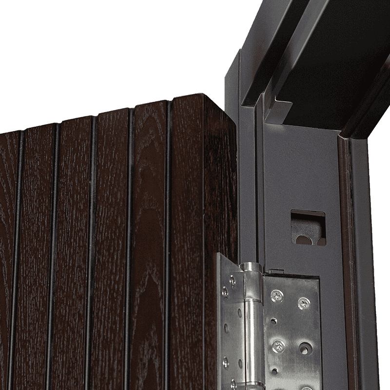 70 lace frame-pro steel-wood vertical grain (no buckle) wood-open steel-wood armored entry door